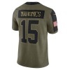 Herren Kansas City Chiefs Trikot Patrick Mahomes 15 Nike 2021 Salute to Service
